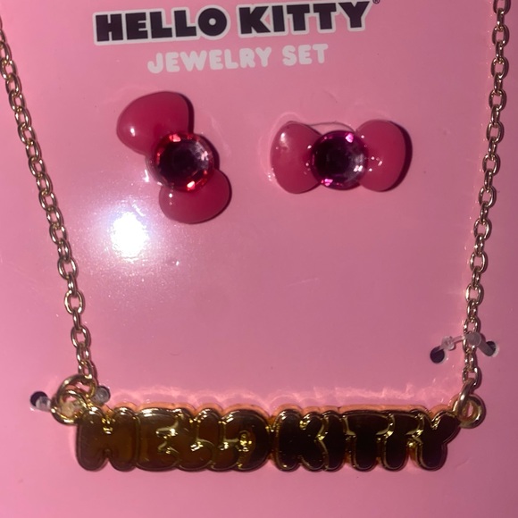 Sanrio Hello Kitty necklace and earrings set. - Picture 4 of 12